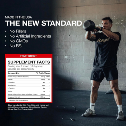 CBUM Essential Pre-workout - Fruit Burst 30 Servings