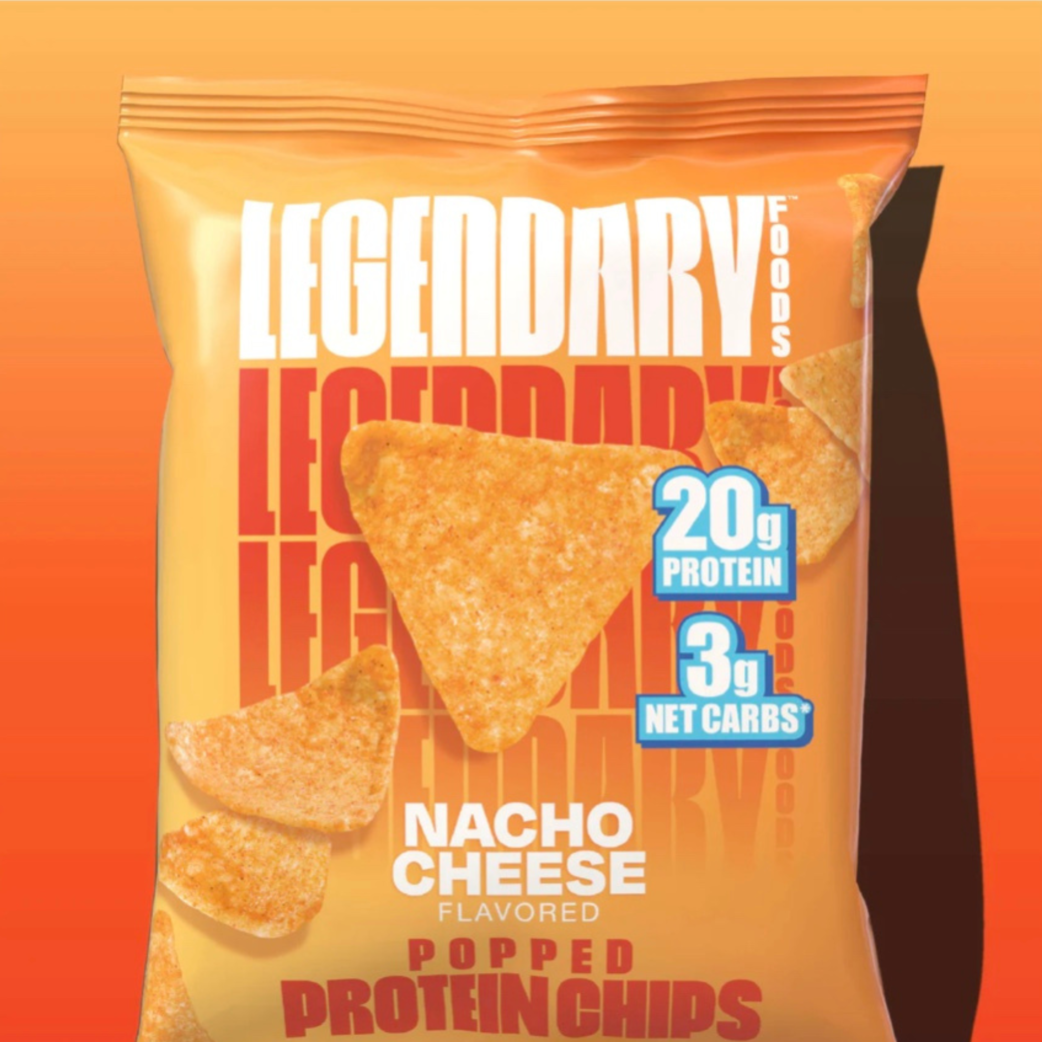 Nacho Cheese Popped Protein Chips