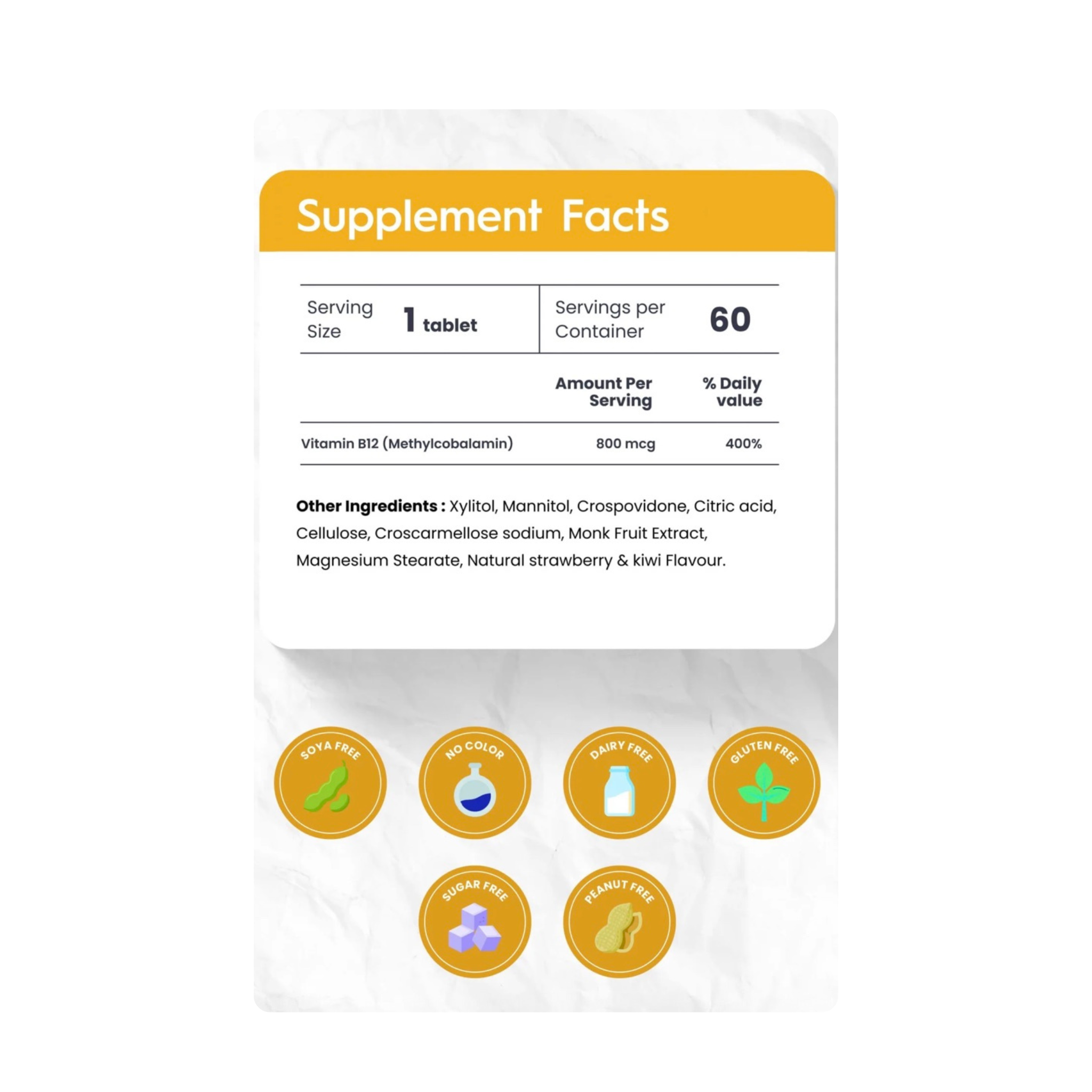 Nutrameltz Kids Vitamin B12 800mcg 15 Tabs