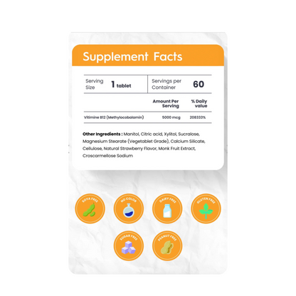 NutraMeltz B12 5000mcg