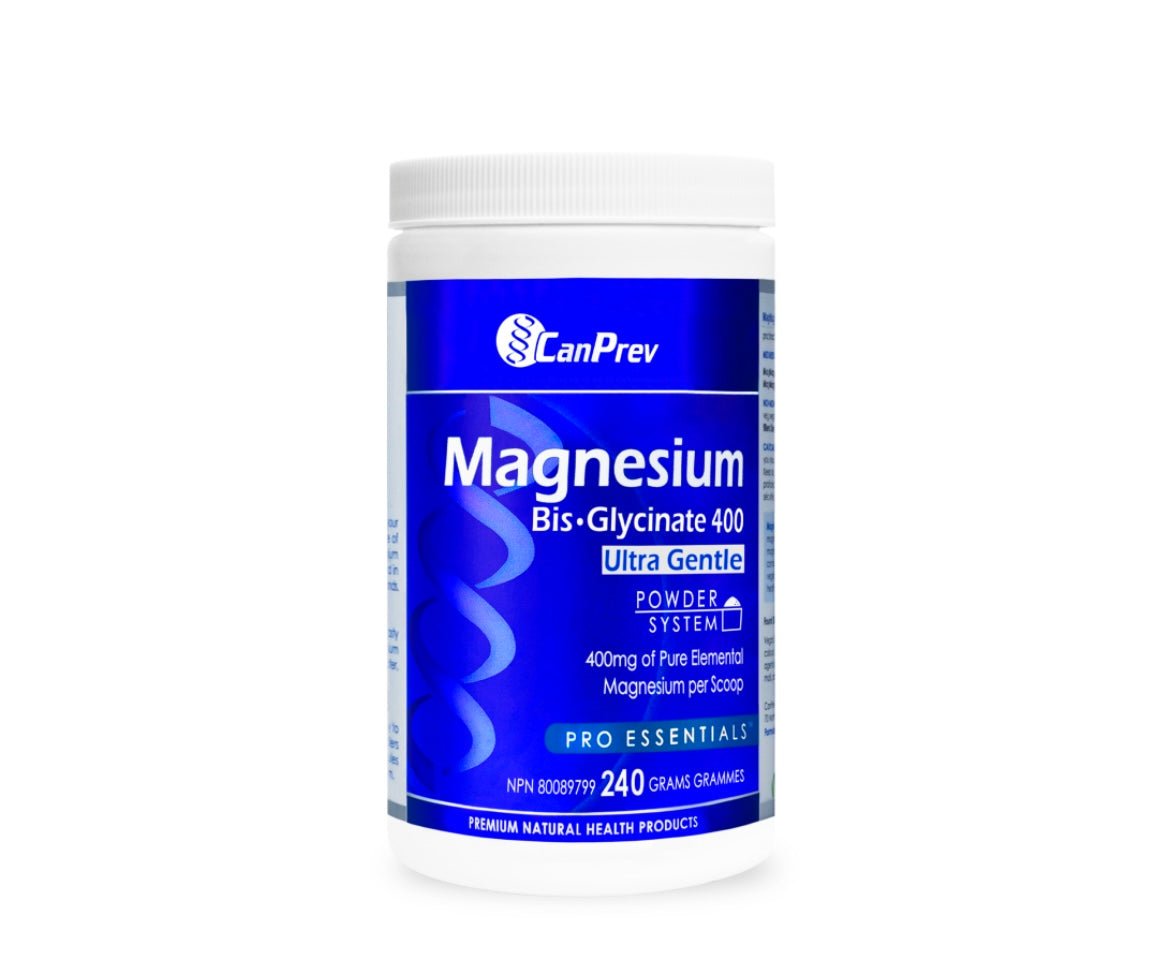 CanPrev Magnesium Bis-Glycinate 400 Ultra Gentle Powder - Gentleness Formula