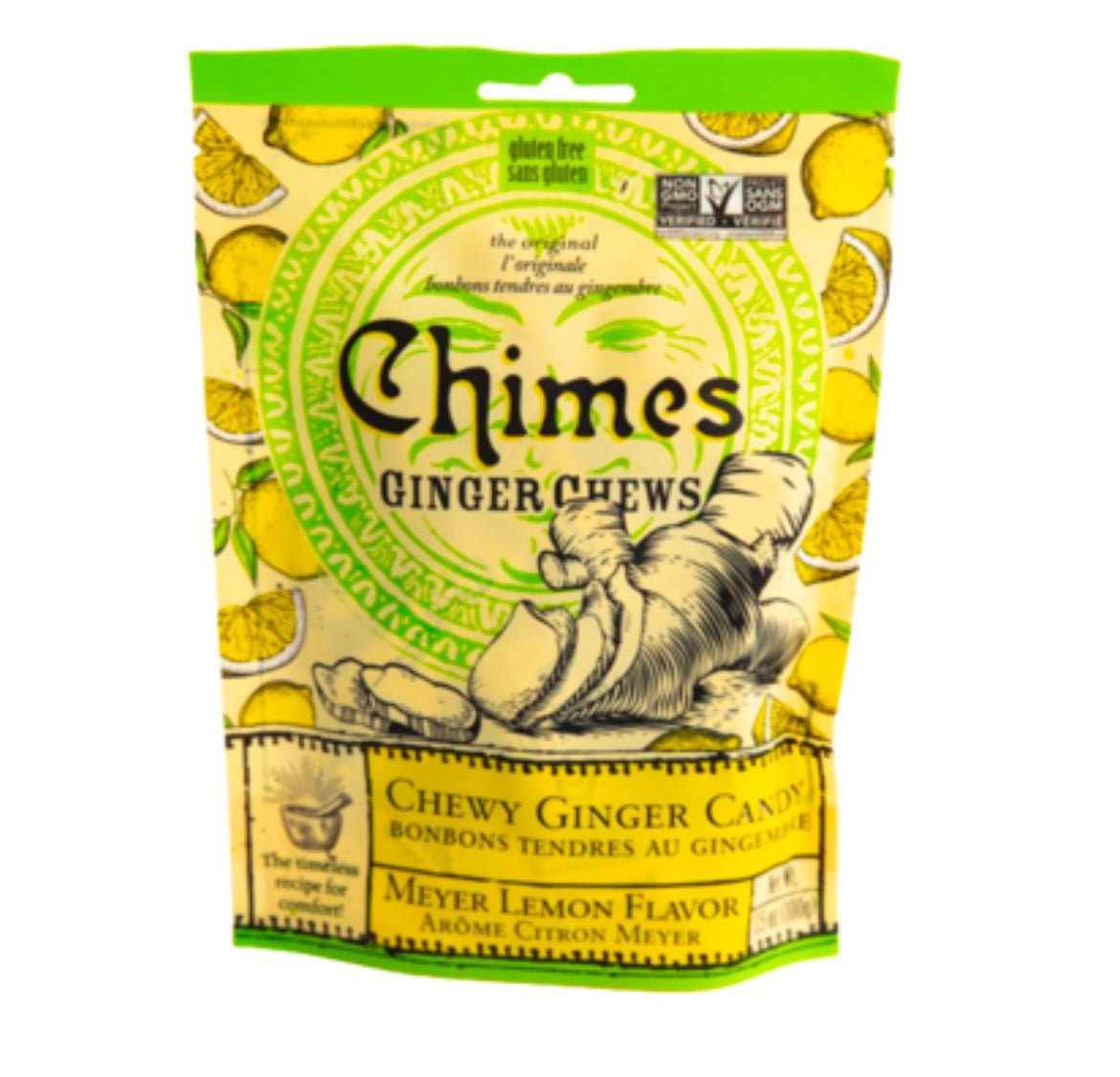 Chimes Ginger Chew Candies - Meyer Lemon 100g