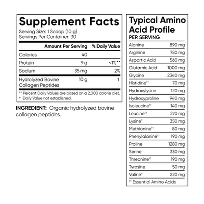 Sports Research Organic Collagen Peptides Powder