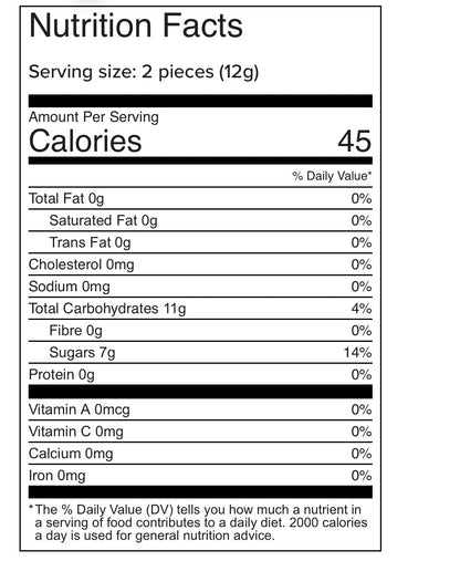 Ginger People Gin Gin Chewy Candy Travel Pack 45g