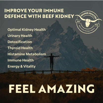 Higher Healths Beef Kidney - Immune Maker, Bottle, 180 capsules