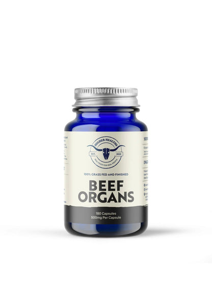 Higher Healths Beef Organs - The Everything Capsule, Bottle 180 capsules