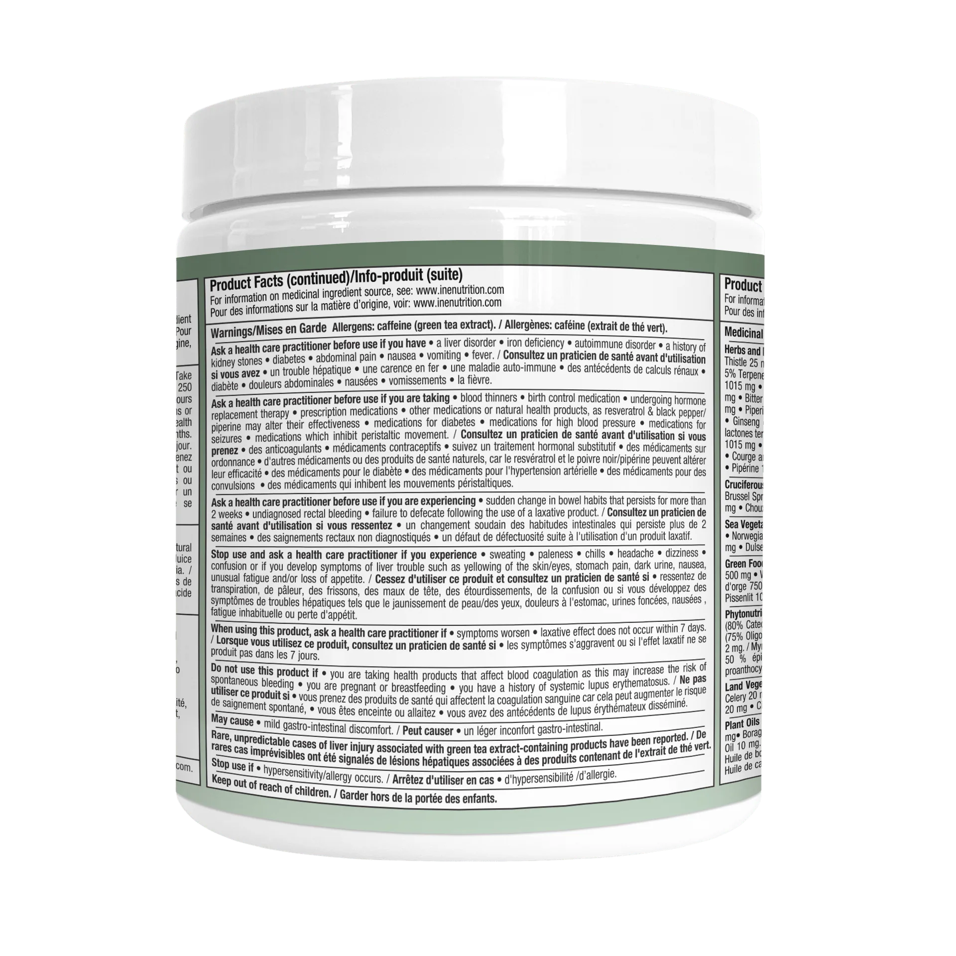 Ine+ Nutrition Super Greens Juicy Peach Powder
