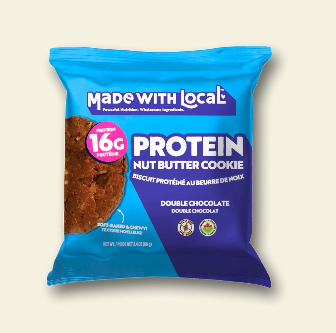 Made with Local - Double Chocolate Protein Cookie