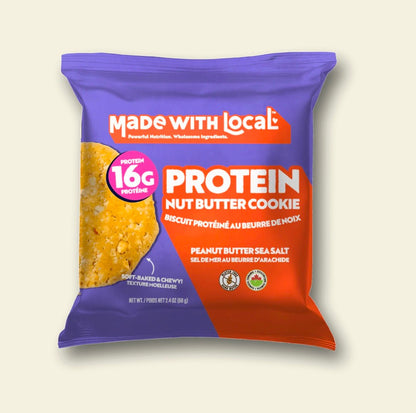 Made with Local - Peanut Butter Sea Salt Protein Cookie