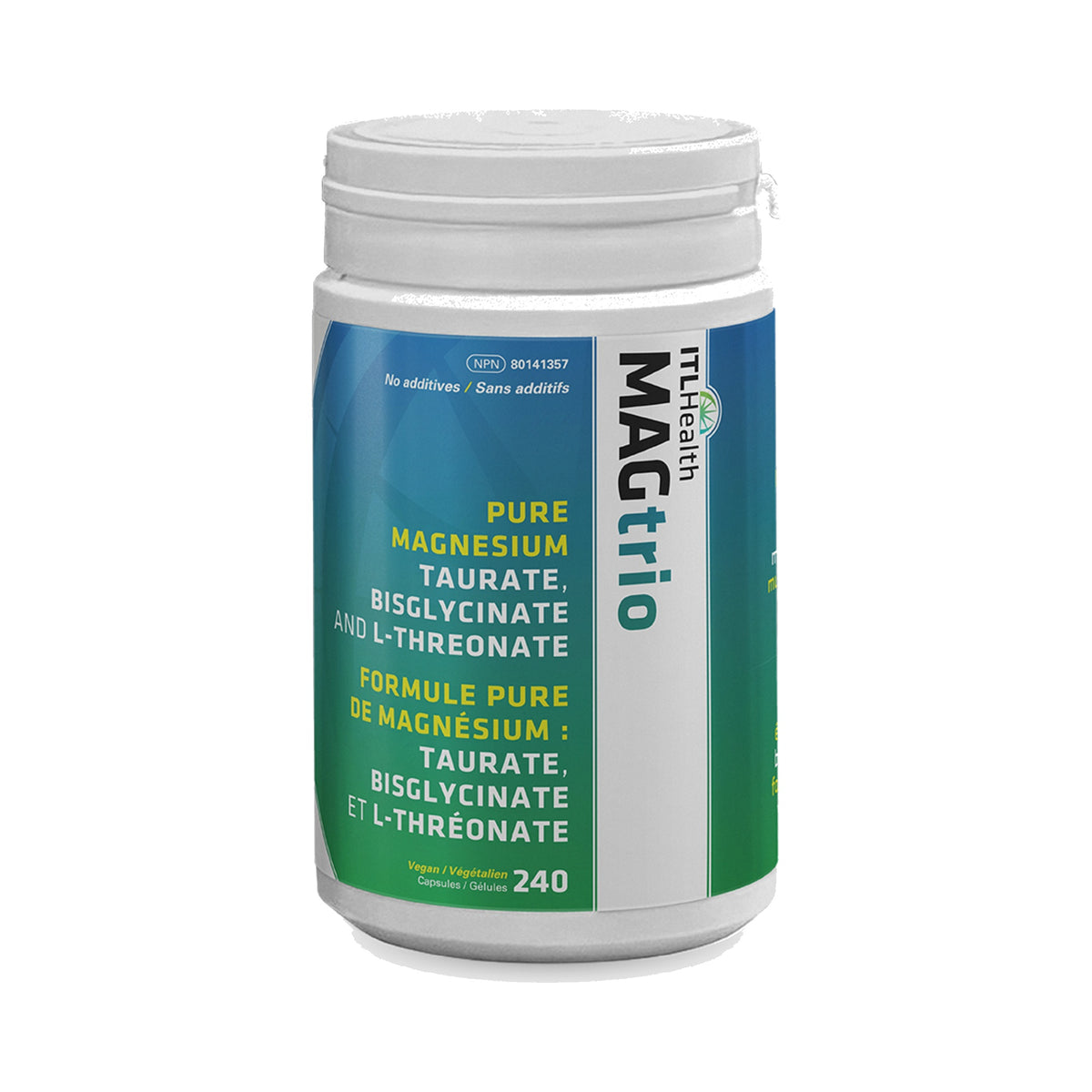 ITL Health MAGtrio Magnesium Taurate, Bisglycinate & L-Threonate | 240 Capsules