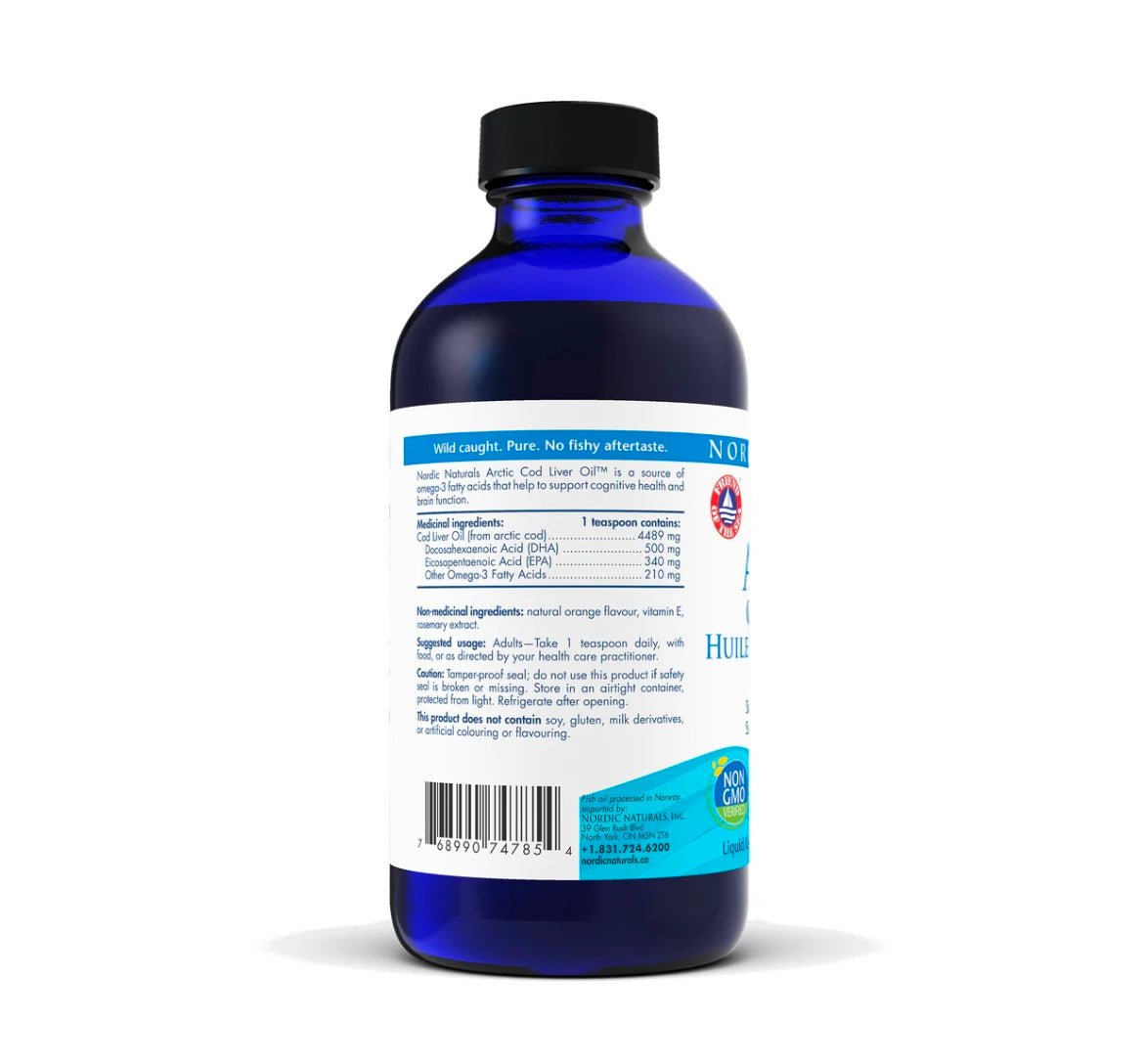 Nordic Naturals Cod Liver Oil, Lemon, 237 ml