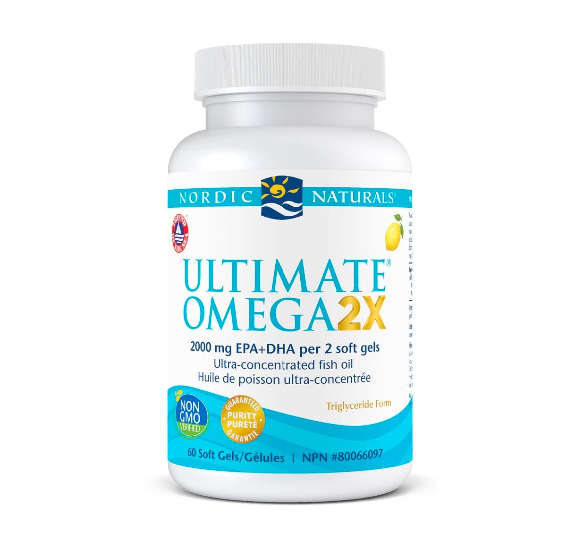 Nordic Naturals, Ultimate Omega 2X, Lemon, 60 capsules