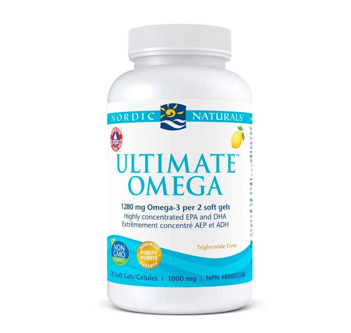Nordic Naturals Ultimate Omega, Lemon, 120 capsules