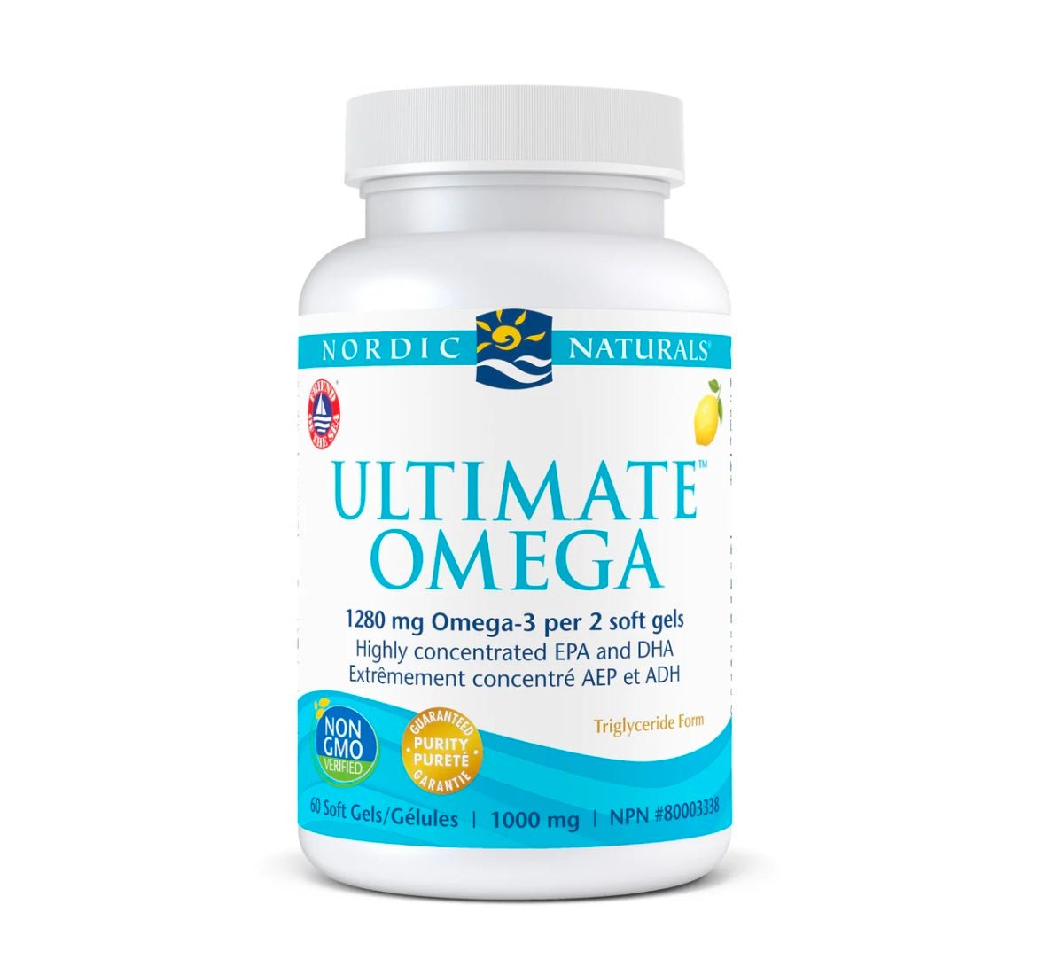 Nordic Naturals Ultimate Omega, Lemon, 60 capsules