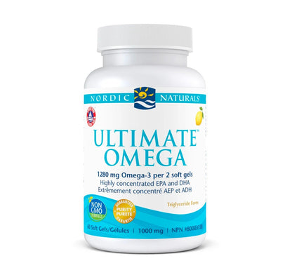 Nordic Naturals Ultimate Omega, Lemon, 60 capsules