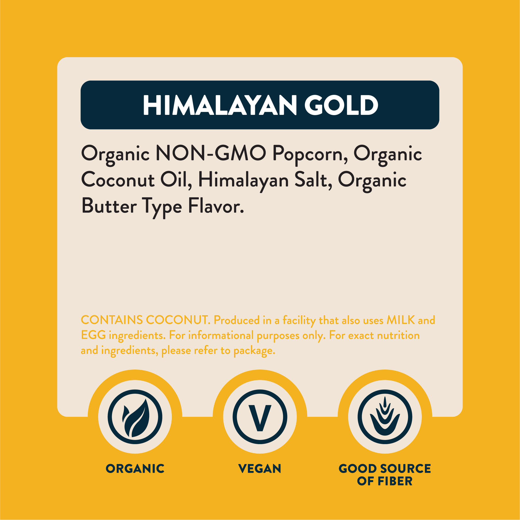 Organic Popcorn, Himalayan Gold 4.6 oz