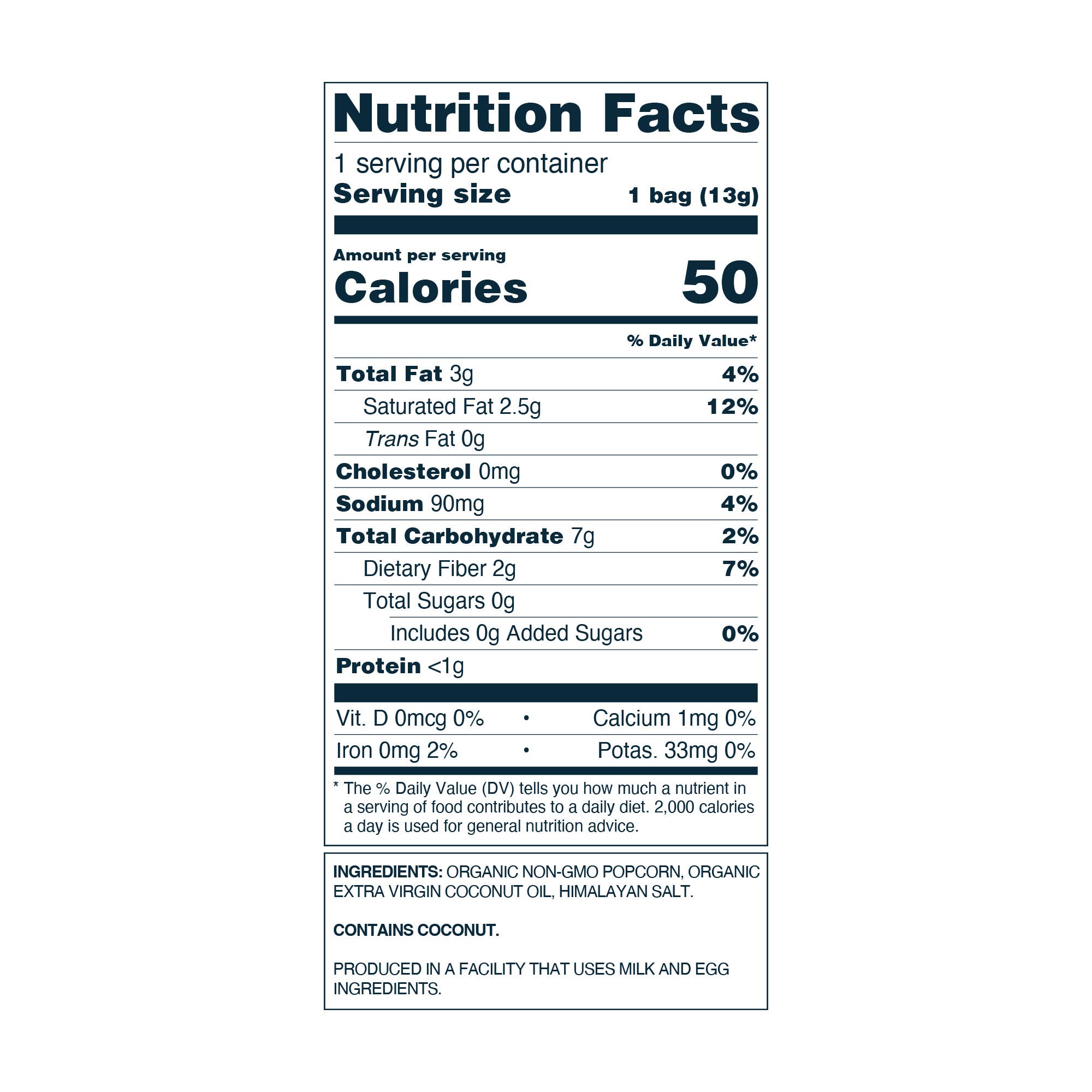 Organic Popcorn, Himalayan Pink .46 oz - 96 pack