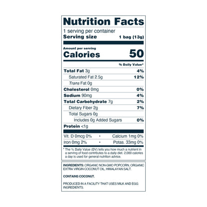 Organic Popcorn, Himalayan Pink .46 oz - 96 pack