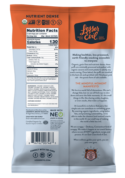 Paleo Puffs, "No Cheese" Cheesiness 5 oz