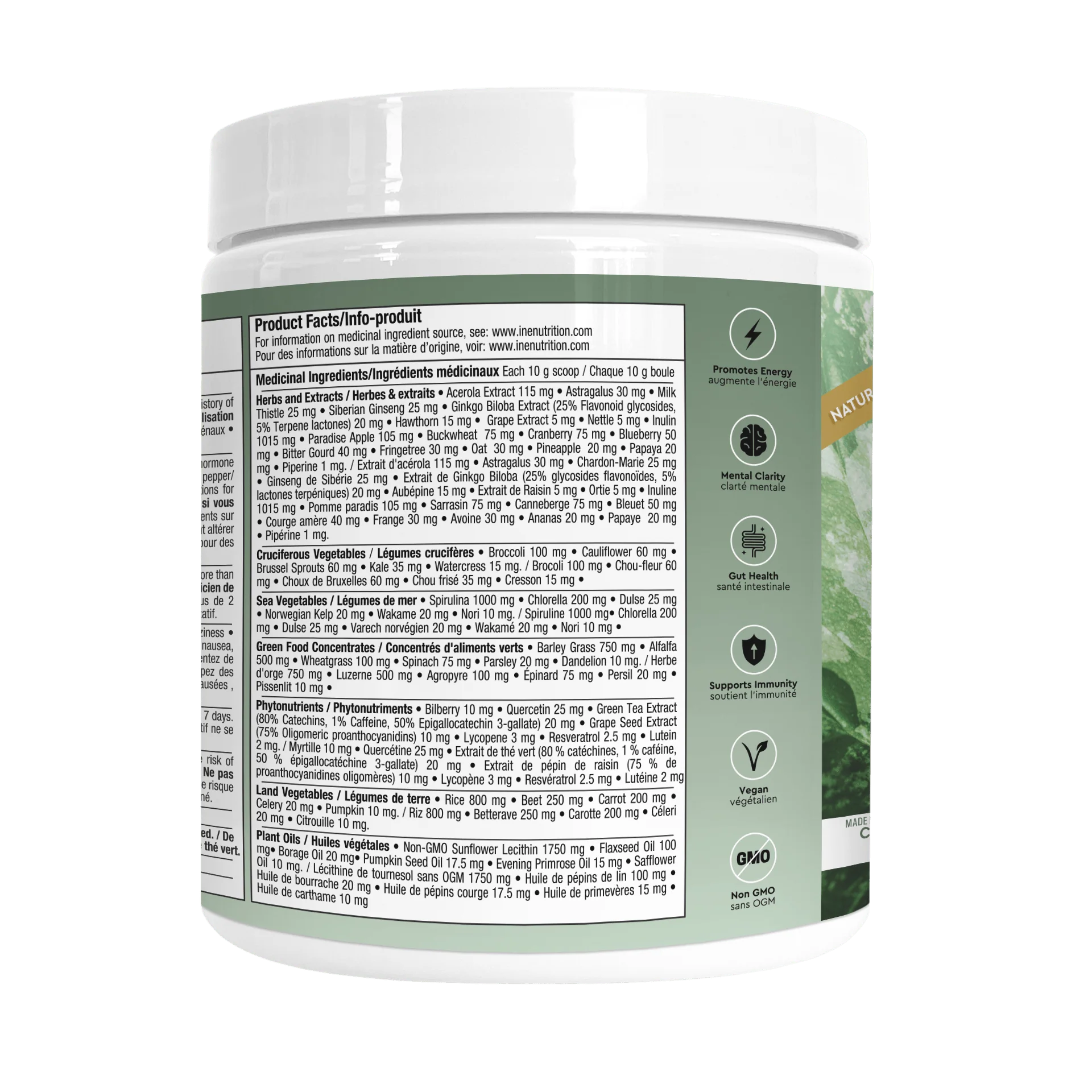 Ine+ Nutrition Super Greens Passion Fruit