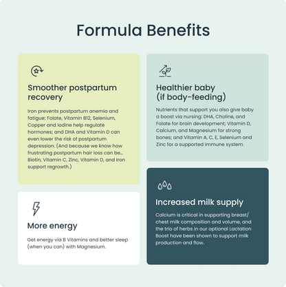 Bird&Be The Postpartum with Lactation Boost Capsules