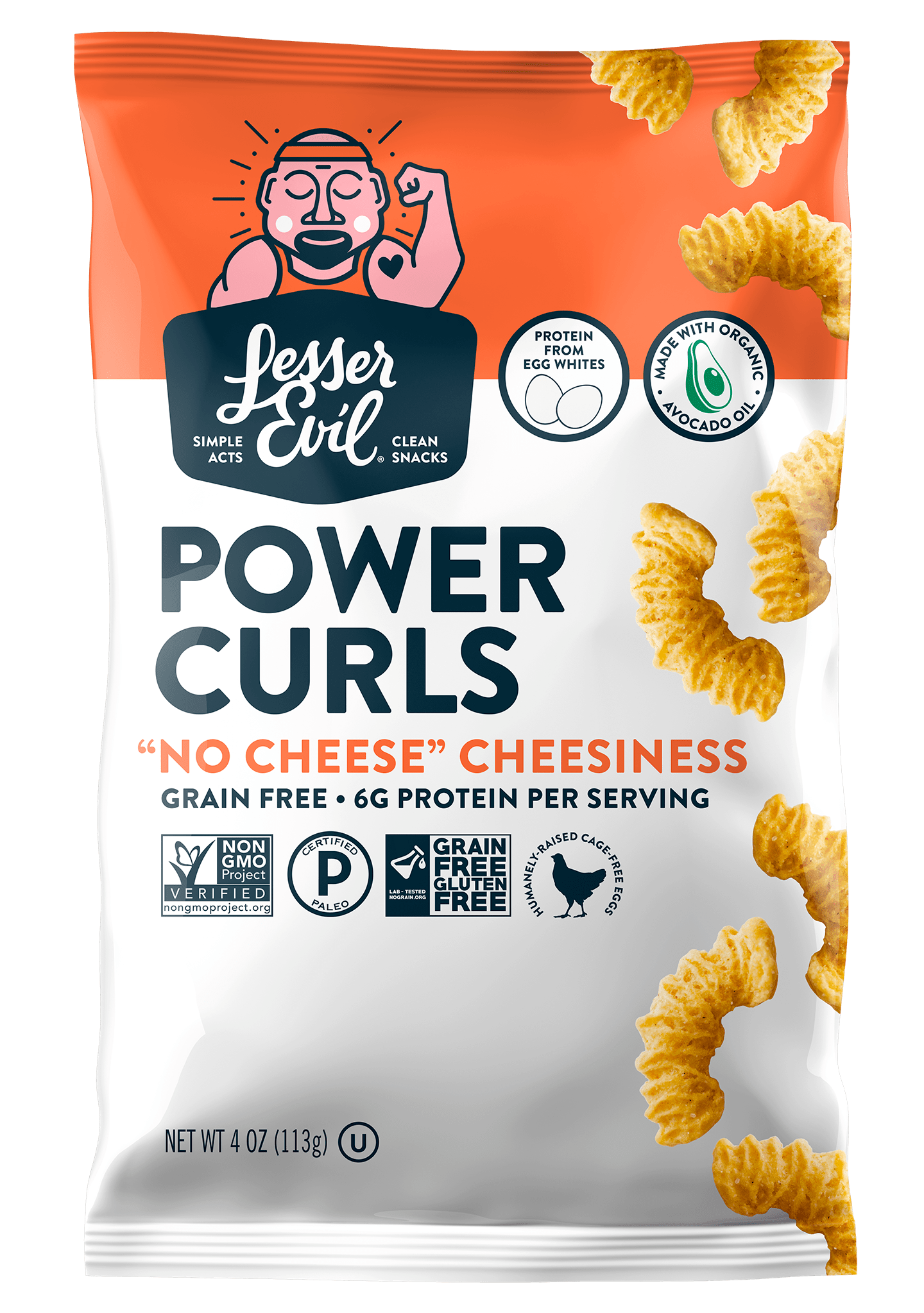 Power Curls, No Cheese Cheesiness 4 oz