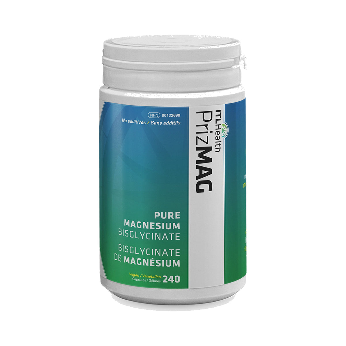 ITL Health PrizMAG Pure Magnesium Bisglycinate | 240 Capsules