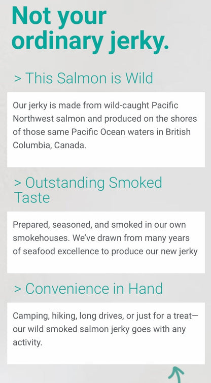 RAINCOAST - Wild Salmon Jerky Original 50g (limited edition)