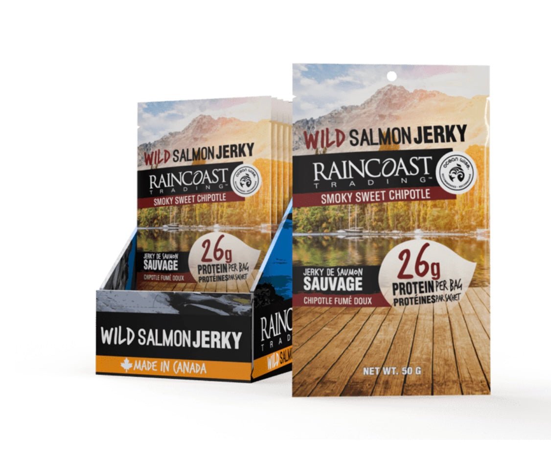 RAINCOAST - Wild Salmon Jerky, Smokey Sweet Chipolte (limited edition)