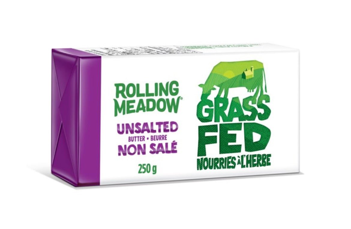 Rolling Meadow Unsalted Grass Fed Butter (250g)