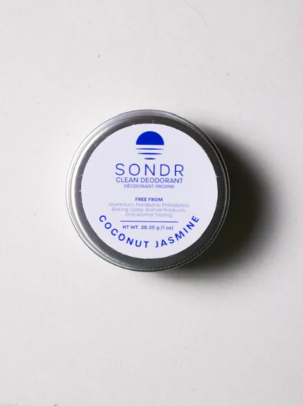 SONDR Coconut Jasmine, Plastic Free Deodorant Paste, 28.35g (1oz)