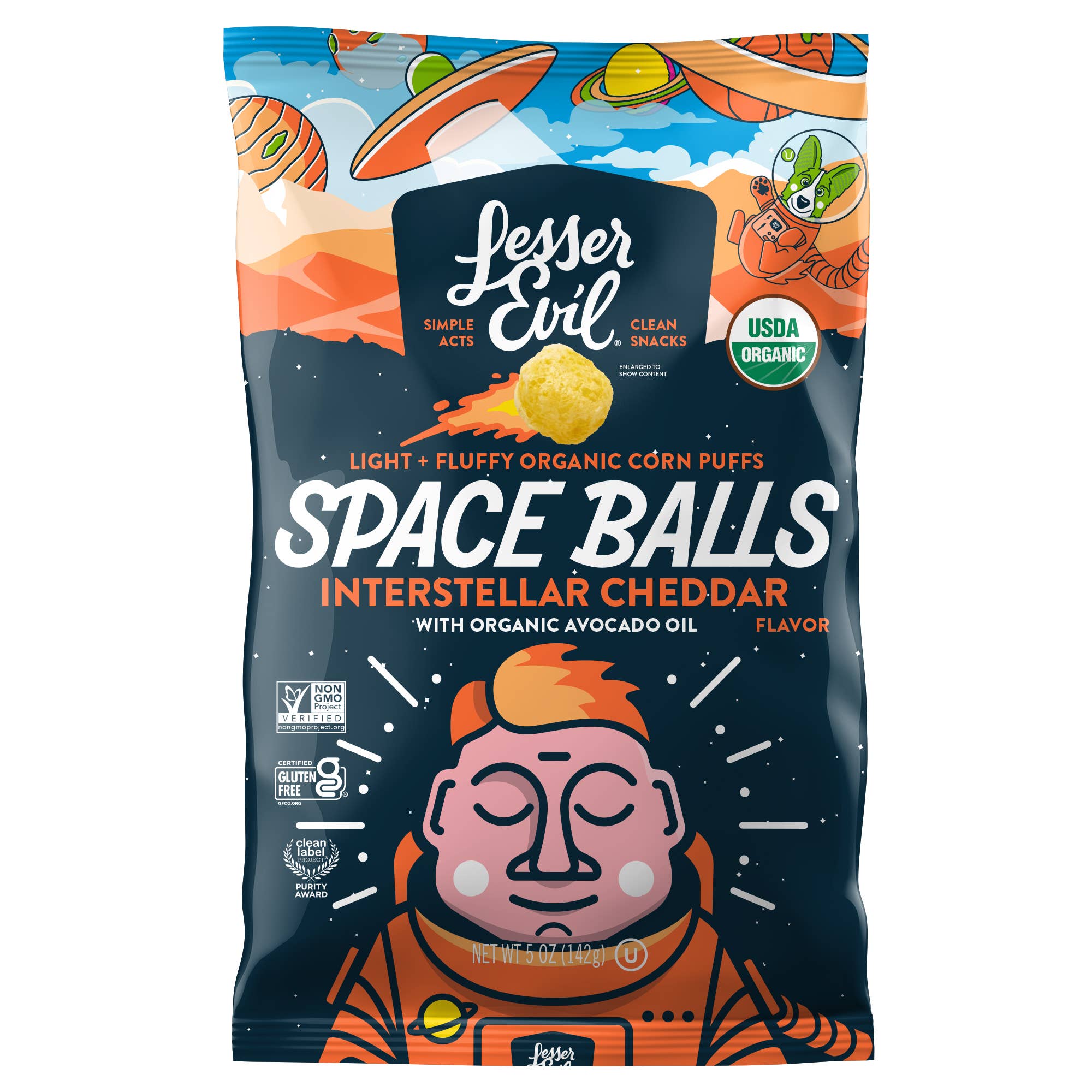 Space Balls, Interstellar Cheddar, 5oz