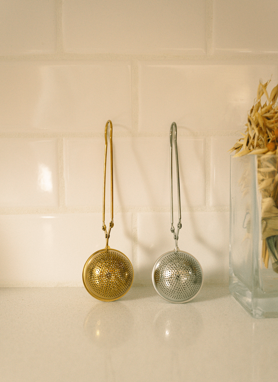 Stainless Steel Tea Strainer | Infuser | Holiday Bestseller: Silver