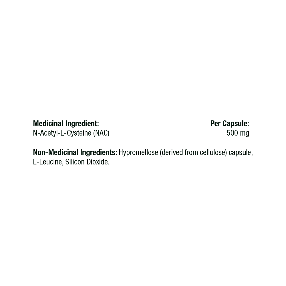 Thorne NAC 500mg Capsules - N-Acetylcysteine for Liver & Respiratory Support
