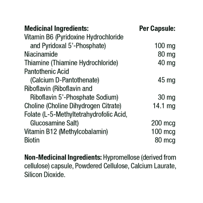 Thorne B-Complex #6 with 100mg Vitamin B6 - NSF Certified for Sport®