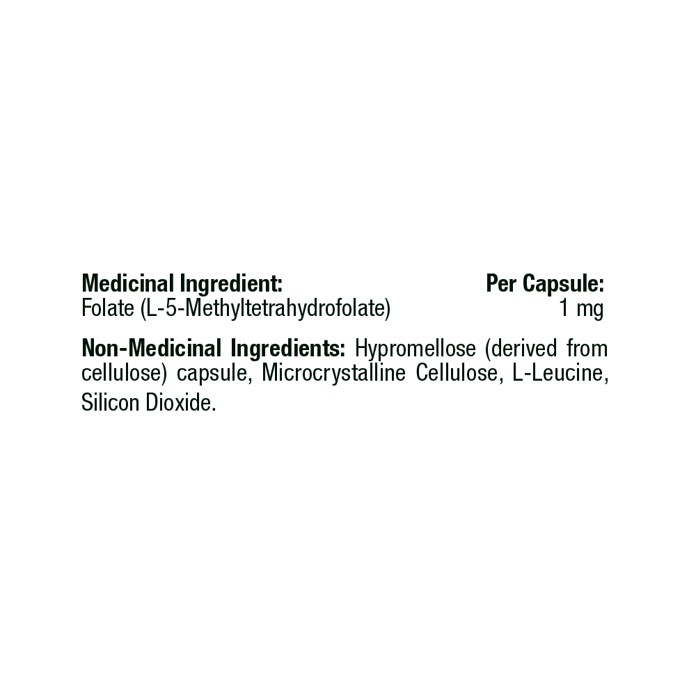 Thorne 5-MTHF 1mg Capsules - Active Methylfolate for Optimal Health