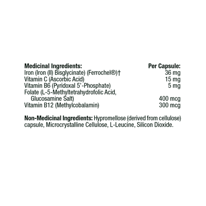 Thorne Ferrasorb® Iron Bisglycinate Capsules - High Absorption, Gentle Formula
