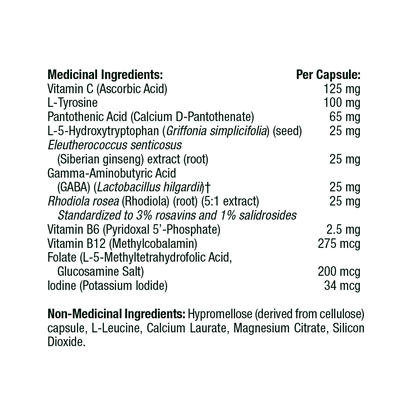 Thorne Mood Plus Capsules - Advanced Neurotransmitter Support Formula