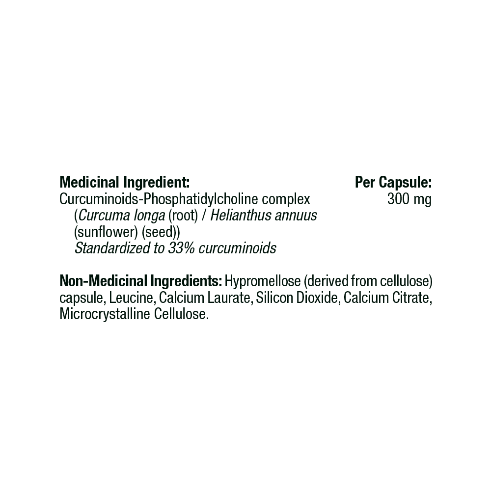Thorne Curcumin Phytosome 150mg Sustained Release - Clinically Studied Meriva®