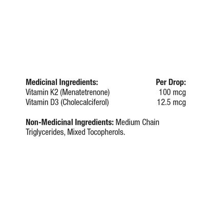 Thorne Vitamin D + K2 Liquid - Bone & Immune Support in Convenient Drops