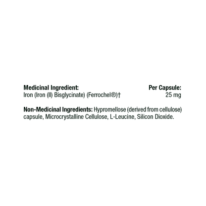 Thorne Iron Bisglycinate Capsules - Gentle & Highly Absorbable