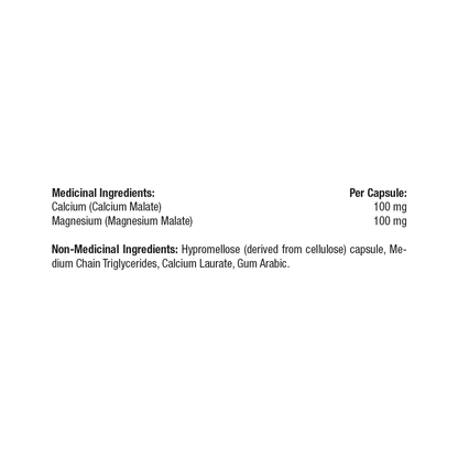Thorne Calcium-Magnesium Malate 240 Capsules - 1:1 Ratio for Superior Absorption