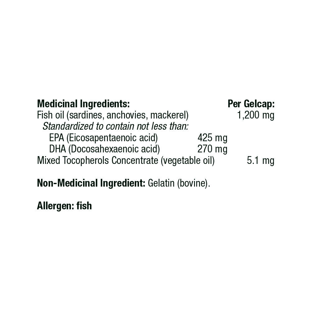 Thorne Super EPA 425mg/270mg Omega-3 Gelcaps - NSF Certified for Sport
